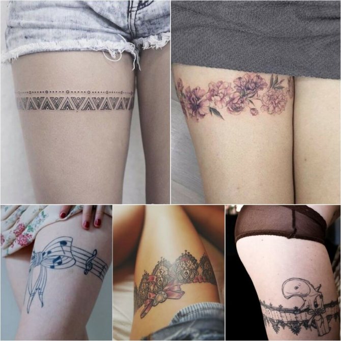 Tatouage sur la hanche - Tatouage sur la cuisse pour les filles à l'arrière de la cuisse