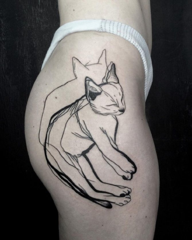 Tetování na stehně