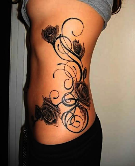 tatovering på siden