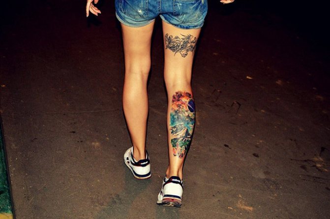 Τατουάζ στις γάμπες