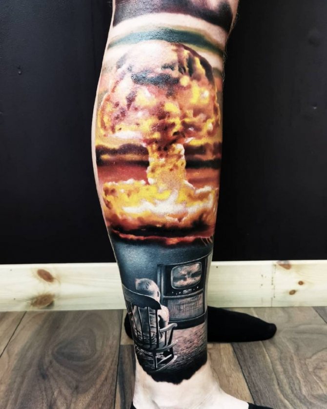 татуировка на седалището