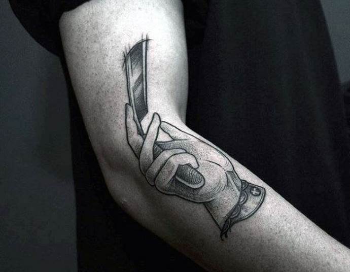 Tattoo on the elbow