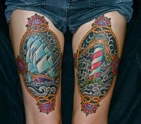 Meeste jalgade fototätoveering