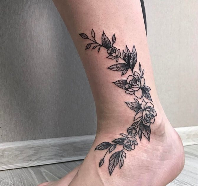 Tatouage de jambe - Tatouage de jambe - Tatouage de cheville - Tatouage de cheville