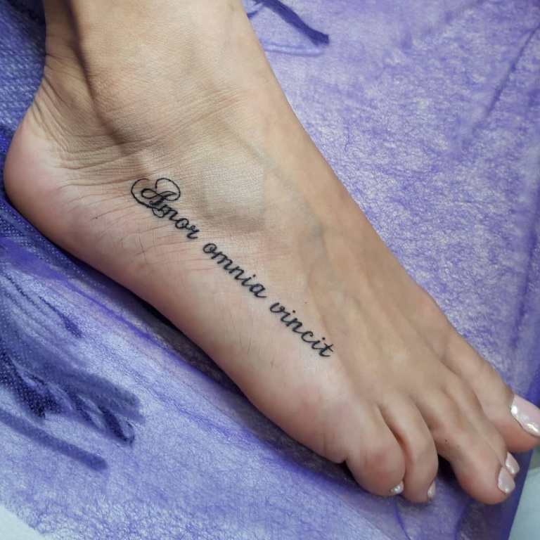 Tattoo on a girl's leg