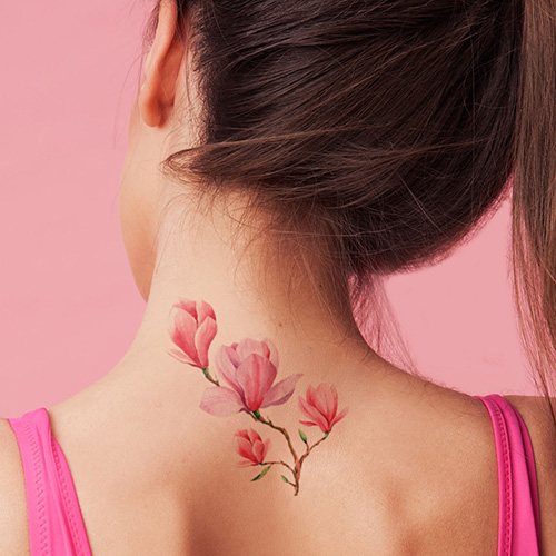 Tattoo on the back of the neck for girls with meaning. Picture, meaning