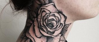 Τατουάζ στο πίσω μέρος του λαιμού για κορίτσια