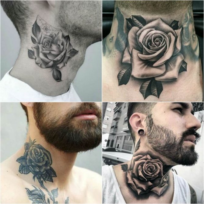 Tattoo on Neck - Tattoo on Neck - Tattoo on Neck Meaning - Tattoo on Neck Rose