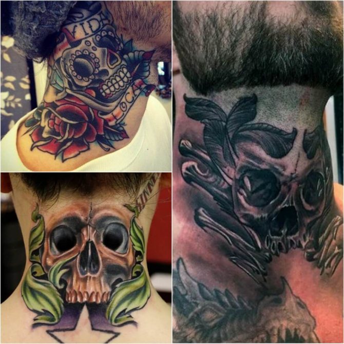 Tattoo on Neck - Tattoo on Neck - Tattoo on Neck Meaning - Tattoo on Neck Skull