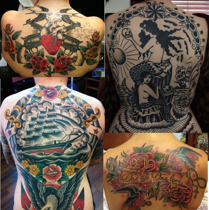 Tatouage dans le dos