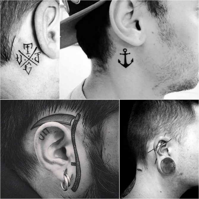 Tatouage oreille - Tatouage oreille - Tatouage oreille homme