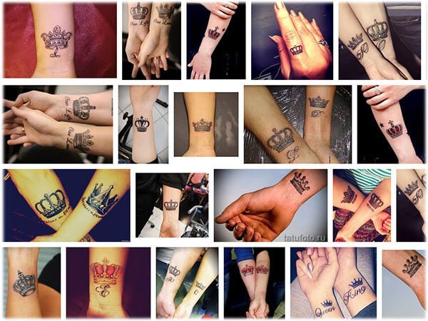 Tatuaje en la muñeca - corona