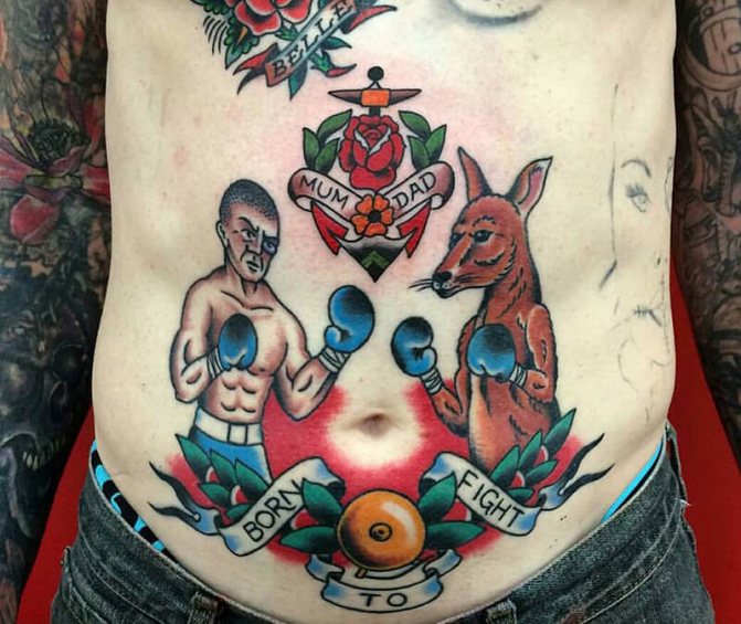 Tätoveering kõhule - Tätoveering kõhule