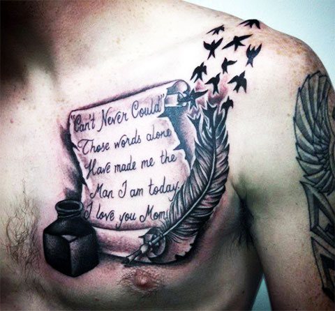 Inscriptions de tatouage