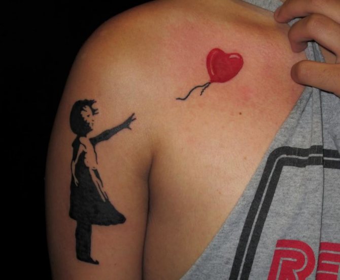 Tatuaje inspirado en Banksy