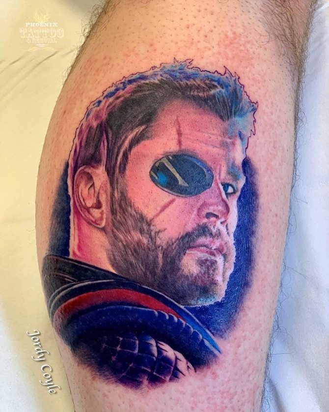 One-Eyed Thunder God tattoo