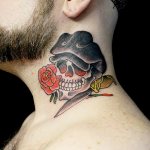 Tattoo Old School. Sketches for men, girls, black and white, color