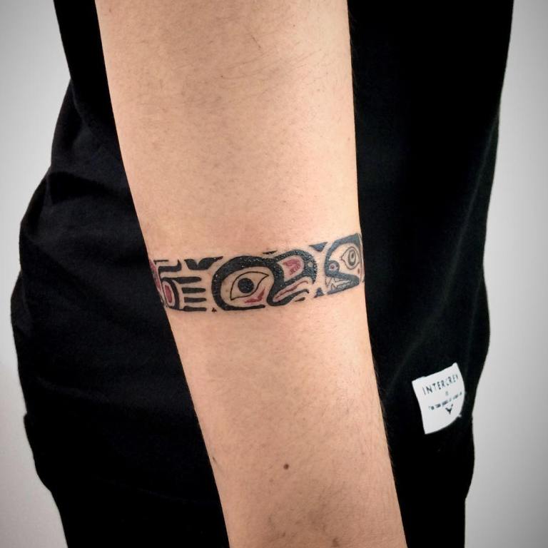 tattoo ornament on his arm