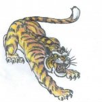 Signification du tatouage en prison tatouage d'un sourire de tigre