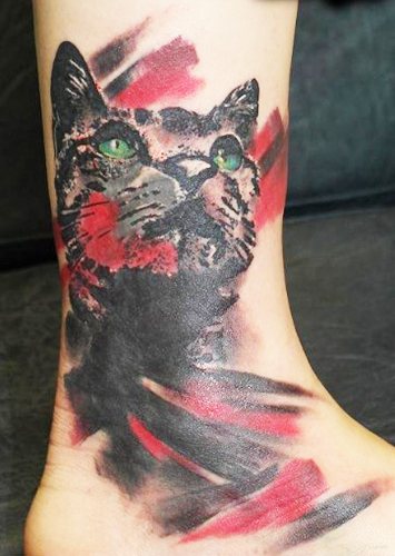 Tatouage panthère pour filles. Signification, photo, sur bras, jambe, épaule, dos, bas du dos