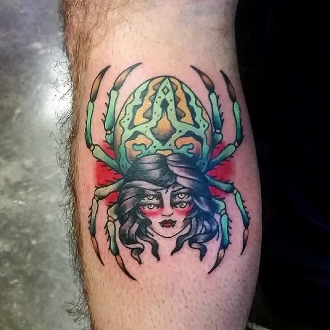 tattoo spider - tattoo spider - signification tattoo spider - croquis tattoo spider - photo tattoo spider