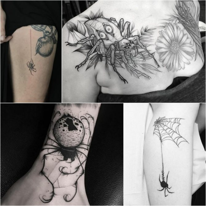 tattoo spider - female tattoo spider - tattoo spider for girls - tattoo spider photo