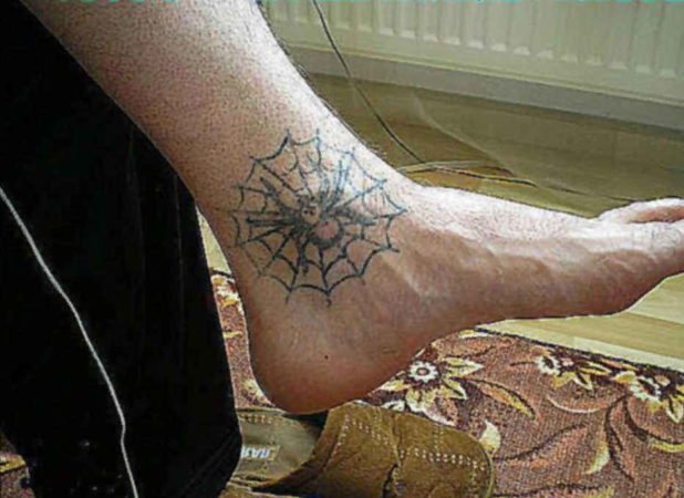 tattoo spider web