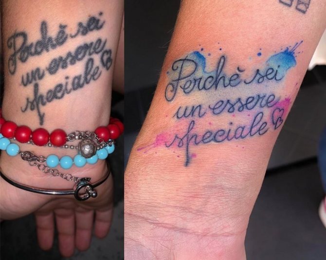 superposición de tatuajes