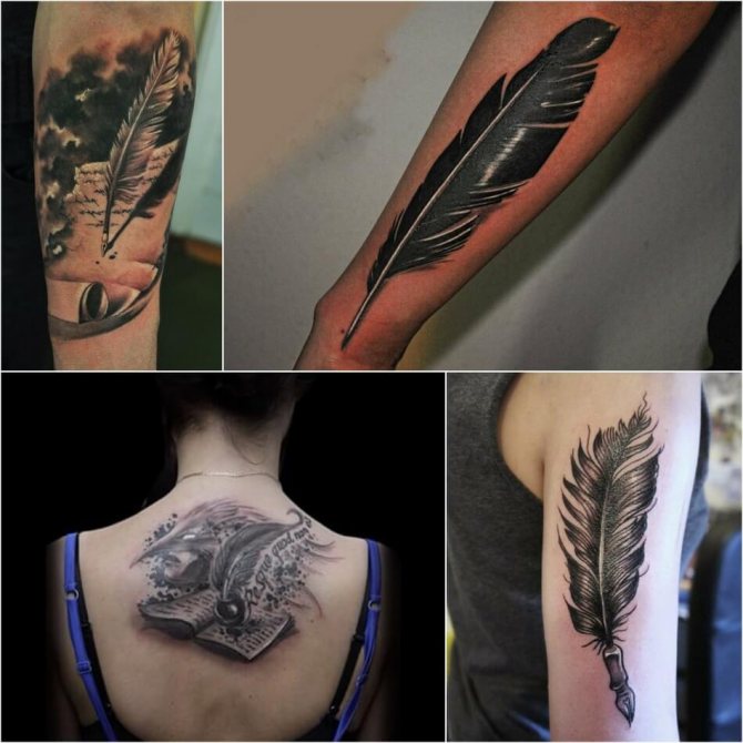 Tatouage d'une plume - Tatouage d'une plume - Tatouage d'une plume