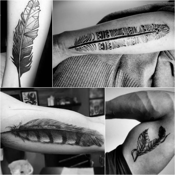 Plume de tatouage - Plume de tatouage - Plume de tatouage - Plume de tatouage pour homme