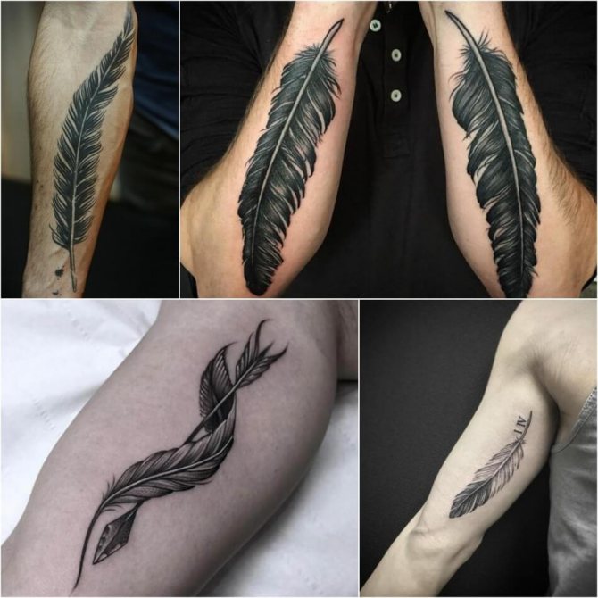 Plume de tatouage - Plume de tatouage - Plume de tatouage - Plume de tatouage pour homme