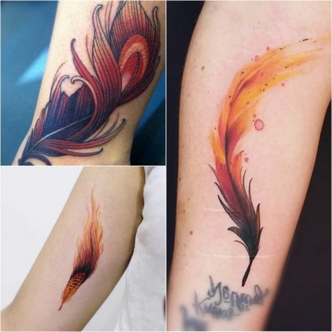 Tatouage d'une plume - Tatouage d'une plume - Tatouage d'une plume pour filles
