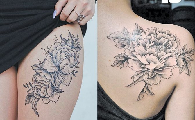 bazsarózsa tetoválás fotó