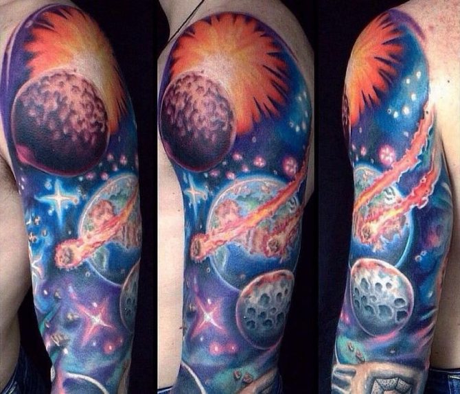 Tattoos von Planeten