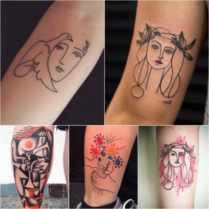 Tattoo based on paintings - Tattoo art - Tattoo masterpieces - Picasso Tattoo