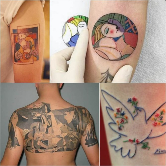 Tattoo based on paintings - Tattoo art - Tattoo masterpieces - Picasso Tattoo