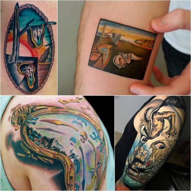 Tattoo based on paintings - Tattoo art - Tattoo masterpieces - Tattoo Dali