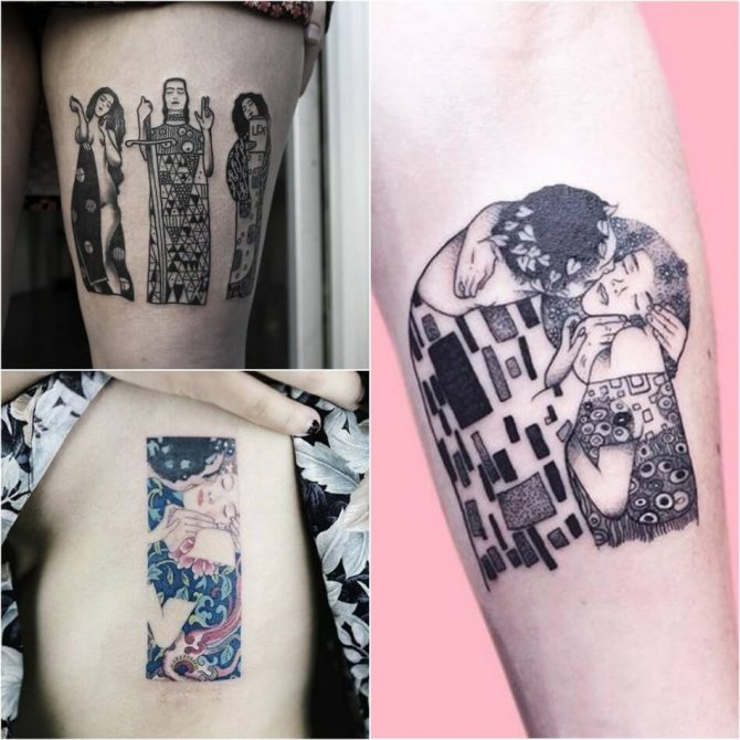 Tattoo based on paintings - Tattoo art - Tattoo masterpieces - Tattoo Klimt