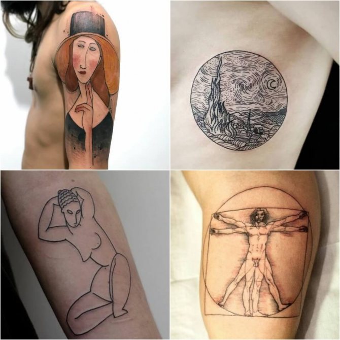Tattoo based on paintings - Tattoo art - Tattoo masterpieces