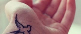 Tattoo of a bird on wrist meaning