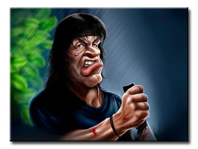 Tatuaggio di Rambo Stallone