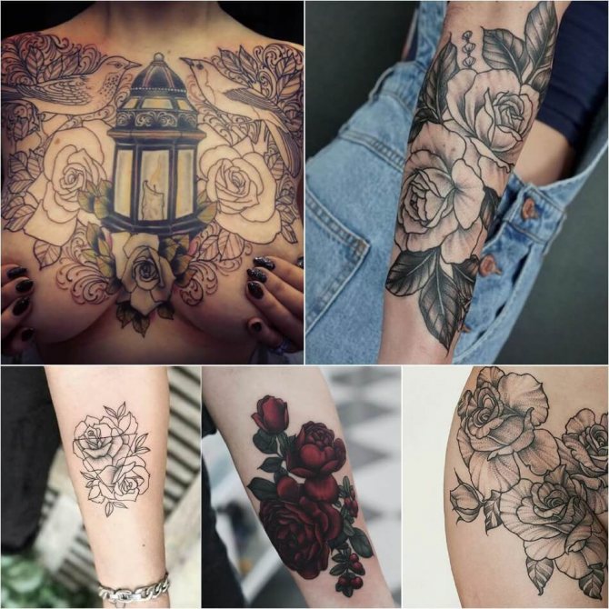 Tatuaje Rosa - Tatuaje Rosa para chicas - Tatuaje Rosa femenino