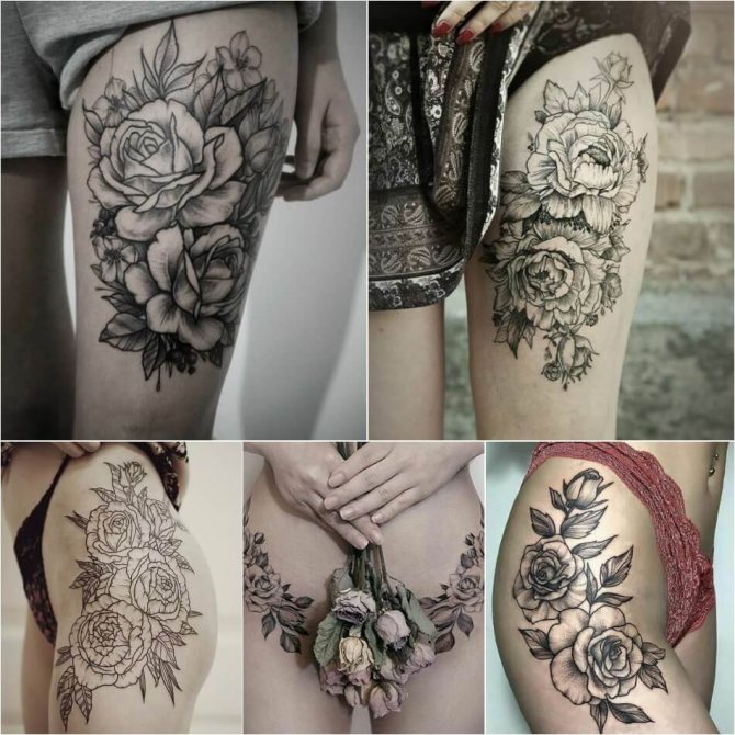 Tatuaje de rosa - Tatuaje de rosa para niñas - Tatuaje de rosa para mujeres