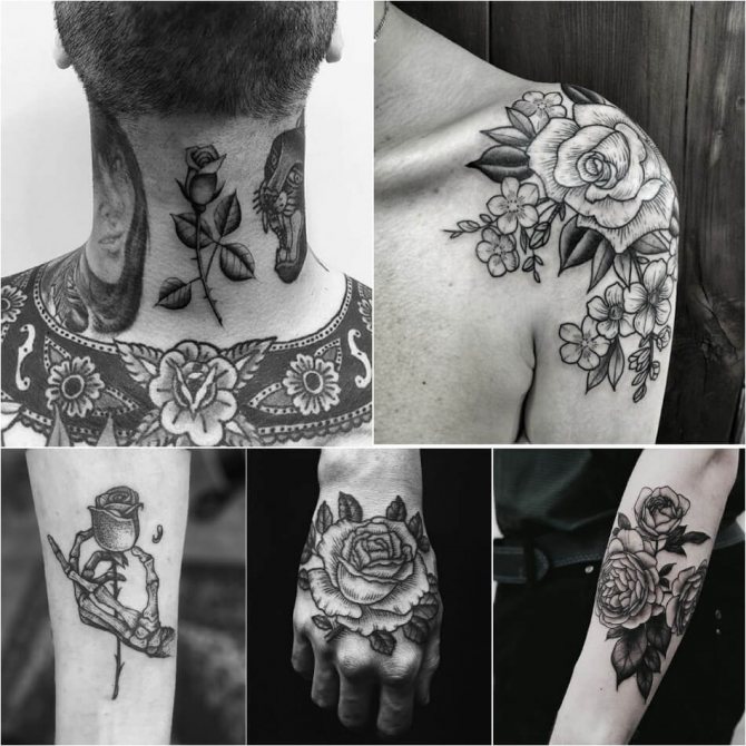Tattoo Rose - Tattoo Rose for Men - Tattoo Rose for Men