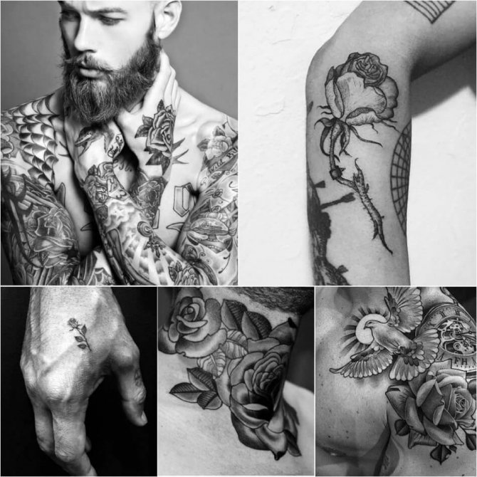 Tattoo rose - tattoo rose for male - tattoo rose for male