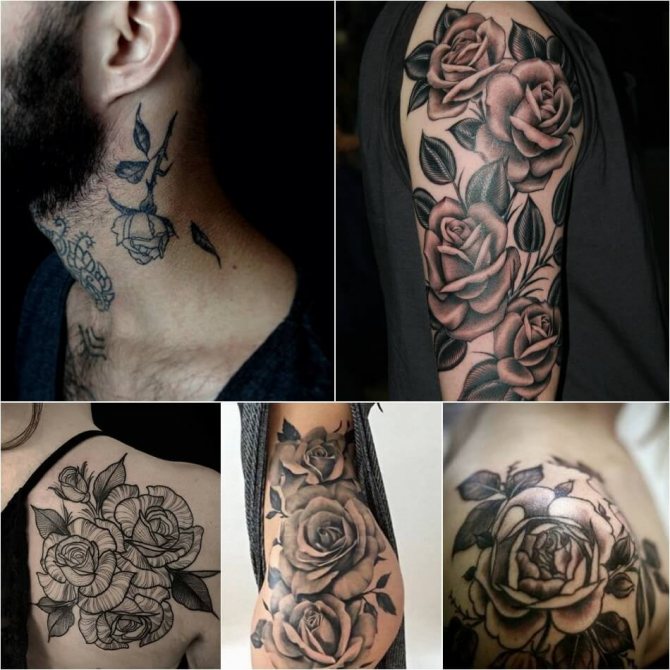 Tatuaje de la rosa - Significado del tatuaje de la rosa - Tatuaje de la rosa sin espinas - Significado del tatuaje de la rosa sin espinas