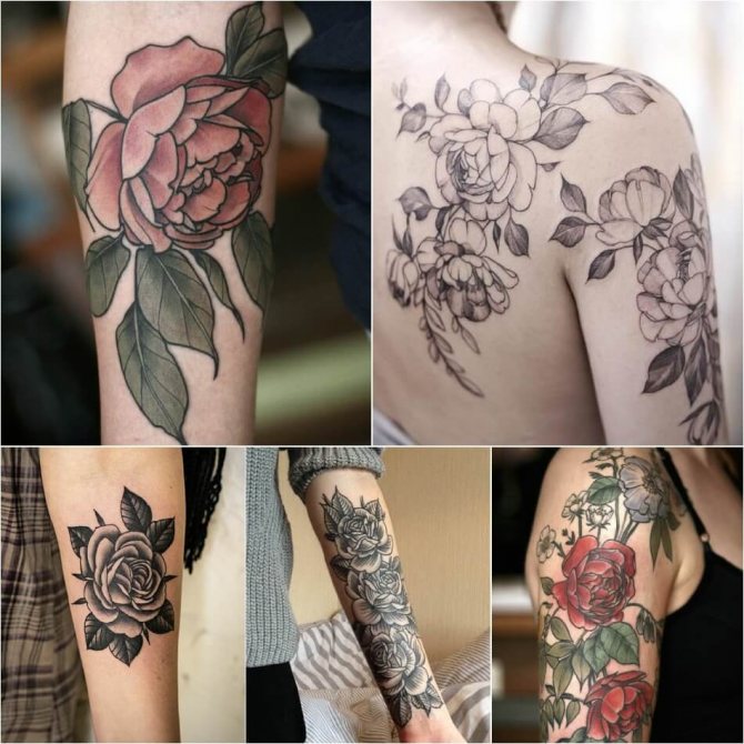 Tattoo Rose - Tattoo Rose Significato - Tattoo Rose con foglie