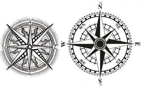 Татуировка windrose - скици