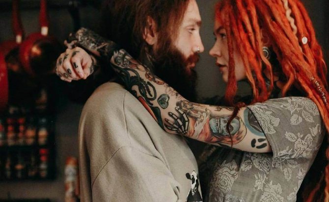 Manchon de tatouage pour les filles