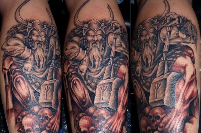 Tattoo Ärmel Wikinger